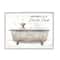 Stupell Industries Happiness Is A Bubble Bath Dog In Tub Word Design Framed Wall Art